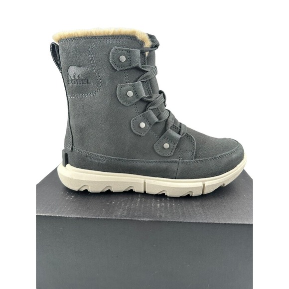 Sorel Women's Explorer Next Joan Waterproof Insulated Boot - Grill/Fawn NWB 6.5 - Picture 3 of 16
